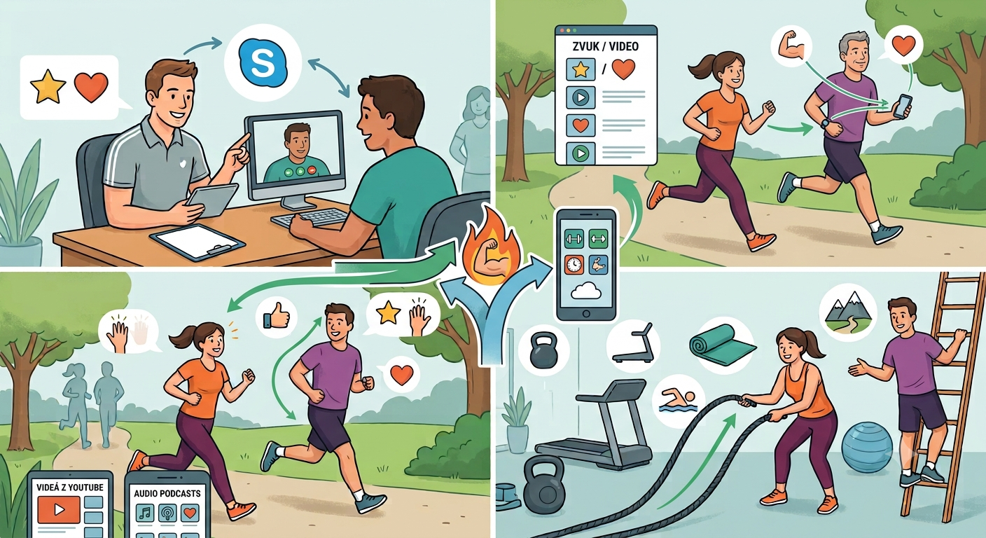 Jak trénovat fitness online